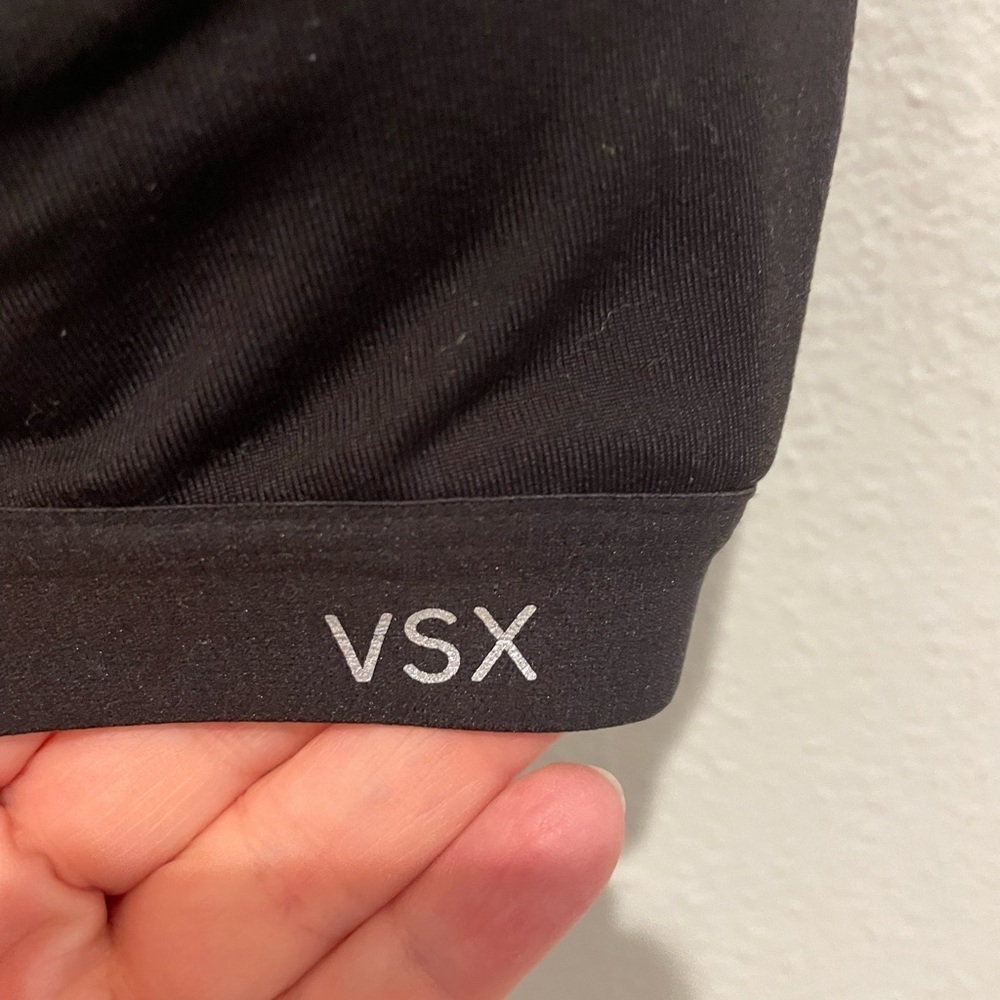 Victoria's Secret Black Zip-Front Sports Bra - Picture 2 of 5